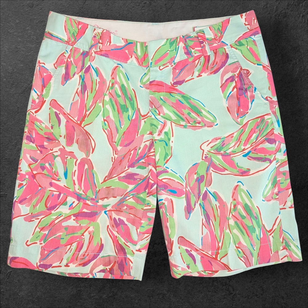 Lilly Pulitzer Colorful Leaf Print Women's Shorts